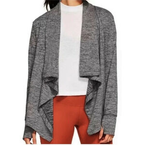 Nike Yoga Draped Gray Cardigan